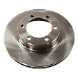 2-Wheel Set Front Brake Disc and Pad Kit, Plain Surface 6 Lugs 318.77 mm Ceramic Pro-Line Series, Includes (1) Brake Pad Set and (2) Brake Disc