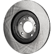 2008 Mazda RX-8 Touring - 4-Piece Kit Front Brake Disc and Pad Kit, Plain Surface, 5 Lugs, 323.09 mm, Ceramic, Sport Suspension, 1.3L 2Cyl, Pro-Line Series  Includes (2) Brake Disc and (1) Brake Pad Set