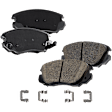 2-Wheel Set Front Brake Disc and Pad Kit, Plain Surface 5 Lugs 321.06 mm, Includes (2) Brake Disc and (1) Brake Pad Set