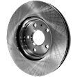 2-Wheel Set Front Brake Disc and Pad Kit, Plain Surface 5 Lugs 321.06 mm, Includes (2) Brake Disc and (1) Brake Pad Set