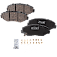 2-Wheel Set Brake Disc and Pad Kit, Plain Surface 299.97 mm, Includes (1) Brake Pad Set and (2) Brake Disc