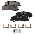 4-Wheel Set Front and Rear Brake Disc and Pad Kit, Plain Surface Front-303.02 mm/Rear-270 mm, Includes (4) Brake Disc and (2) Brake Pad Set