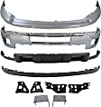 2013 Chevrolet Silverado 2500 HD - 10-Piece Kit Front Bumper, Chrome, Includes (1) Bumper, (6) Bumper Bracket, (1) Bumper Trim, and (2) Valance