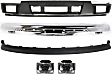 2007 Isuzu i-370 - 5-Piece Kit Front Bumper, Chrome, Includes (1) Bumper, (1) Bumper Cover, (2) Fog Light, and (1) Valance