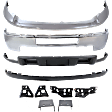 10-Piece Kit, Front Bumper, Chrome, Includes (1) Bumper, (6) Bumper Bracket, (1) Bumper Trim, and (2) Valance