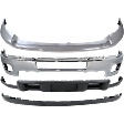 2014 Chevrolet Silverado 2500 HD - 4-Piece Kit Front Bumper, Chrome,  Includes (1) Bumper, (1) Bumper Trim, and (2) Valance