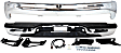 2002 Chevrolet Silverado 2500 - 2-Piece Kit Step Bumper, Chrome, Face Bar and Pads, With mounting bracket(s),  Includes (1) Bumper and (1) Step Bumper