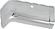 2-Piece Kit Rear, Driver Side Bumper End, Chrome, Steel, Includes (1) Bumper End and (1) Bumper Step Pad
