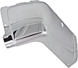 2-Piece Kit Rear, Driver Side Bumper End, Chrome, Steel, Includes (1) Bumper End and (1) Bumper Step Pad