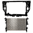 2-Piece Kit Radiator, 2.4L, 4Cyl, Includes (1) Radiator Support and (1) Radiator