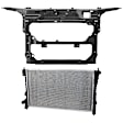 2-Piece Kit Radiator, 3.5L, 6Cyl, Includes (1) Radiator Support and (1) Radiator