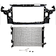 2-Piece Kit Radiator, 1.8L, 4Cyl, Includes (1) Radiator Support and (1) Radiator