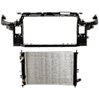 2-Piece Kit Radiator, Includes (1) Radiator Support and (1) Radiator