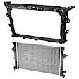 2-Piece Kit Radiator, 2.0L, 4Cyl, Includes (1) Radiator Support and (1) Radiator
