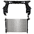 2-Piece Kit Radiator, 3.6L, 6Cyl, Includes (1) Radiator Support and (1) Radiator