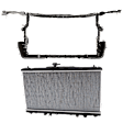 2-Piece Kit Radiator, Includes (1) Radiator Support and (1) Radiator