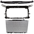 3-Piece Kit Radiator, 3.5L 6Cyl, Sedan,  Includes (1) Radiator, (1) Radiator Support, and (1) Radiator Support Cover