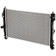 3-Piece Kit Radiator, Sedan, 4-Door, 2.4L, includes (1) Radiator, (1) Radiator Support, and (1) Radiator Support Cover