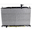 2007 Hyundai Accent - 2-Piece Kit Radiator, Automatic Transaxle, 1.6L 4Cyl,  Includes (1) Radiator and (1) Radiator Support