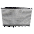 3-Piece Kit Radiator, 4-Door, Sedan, Japan Built Vehicle, 1.8L, includes (1) Radiator, (1) Radiator Support, and (1) Radiator Support Cover