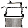 3-Piece Kit Radiator, 4 Cyl 2.4L, includes (2) Radiator Support and (1) Radiator