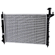 4-Piece Kit Radiator, For Models With Heavy Duty Cooling, 6 Cyl 3.6L, includes (3) Radiator Support and (1) Radiator