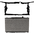 2-Piece Kit Radiator, Includes (1) Radiator Support and (1) Radiator