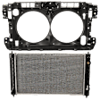 2-Piece Kit Radiator, 6 Cyl 3.5L, Includes (1) Radiator and (1) Radiator Support