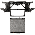 2012 Nissan Titan - 2-Piece Kit Radiator, For Models With Standard Duty Cooling, 5.6L 8Cyl,  Includes (1) Radiator and (1) Radiator Support