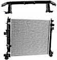 2-Piece Kit Radiator, 4 Cyl, 2.5L Eng., Plastic Tank, Includes (1) Radiator and (1) Radiator Support