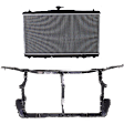 2-Piece Kit Radiator Includes(1) Radiator and (1) Radiator Support