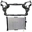 2-Piece Kit Radiator, 1.6L, 4Cyl, Includes (1) Radiator Support and (1) Radiator