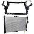 2-Piece Kit Radiator, 1.6L, 4Cyl, Includes (1) Radiator Support and (1) Radiator