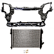 2-Piece Kit Radiator, 1.6L, 4Cyl, Includes (1) Radiator Support and (1) Radiator