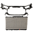 2-Piece Kit Radiator, 2.2L, 4Cyl, Includes (1) Radiator Support and (1) Radiator