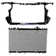 2004 Toyota Camry - 2-Piece Kit Radiator, For Models With Standard Duty Cooling, 2.4L 4Cyl,  Includes (1) Radiator and (1) Radiator Support