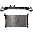 2001-2005 Mercedes Benz C240 - 2-Piece Kit Radiator, 4 Cyl 1.8L, includes (1) Radiator and (1) Radiator Support