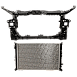 2-Piece Kit Radiator, 1.5L, 4Cyl, Includes (1) Radiator Support and (1) Radiator