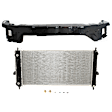 2-Piece Kit Radiator, Includes (1) Radiator Support and (1) Radiator