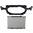 2-Piece Kit Radiator, 2.4L, 4Cyl, Includes (1) Radiator Support and (1) Radiator