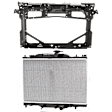 2-Piece Kit Radiator, 2.0L, 4Cyl Includes (1) Radiator and (1) Radiator Support