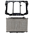 2-Piece Kit Radiator, 2.5L, 4Cyl, Includes (1) Radiator Support and (1) Radiator