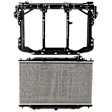 2-Piece Kit Radiator, 2.5L, 4Cyl, Includes (1) Radiator Support and (1) Radiator