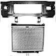 2-Piece Kit Radiator, 6 Cyl 4.2L, includes (1) Radiator and (1) Radiator Support