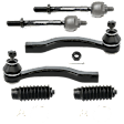 6-Piece Kit Front Suspension Kit, Includes (4) Tie Rod End and (2) Steering Rack Boot
