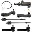 2003 GMC Sierra 2500 - 7-Piece Kit Front Suspension Kit, 18 (mm) Thread at Centerlink, With 3 Groove Spline,  Includes (4) Tie Rod End, (1) Idler Arm, (1) Idler Arm Bracket, and (1) Pitman Arm
