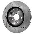 2016 Scion tC - 4-Piece Kit Front Brake Disc and Pad Kit, Cross-drilled and Slotted, 5 Lugs, Ceramic, 2.5L 4Cyl, Pro-Line Series  Includes (2) Brake Disc and (1) Brake Pad Set