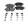 2001 Toyota Camry - 4-Piece Kit Front Brake Disc and Pad Kit, Cross-drilled and Slotted, 5 Lugs, Ceramic, 275mm  Disc, Except 15in. Wheels, 2.2L 4Cyl, Pro-Line Series  Includes (2) Brake Disc and (1) Brake Pad Set