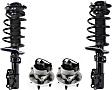 4-Piece Kit Front, Driver and Passenger Side Suspension Kit, Includes (2) Shock Absorber and Strut Assembly and (2) Wheel Hub