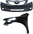 2007 Toyota Camry - 2-Piece Kit Front Primed Bumper Cover, USA Built Vehicle,  Includes (1) Bumper Cover and (1) Fender
